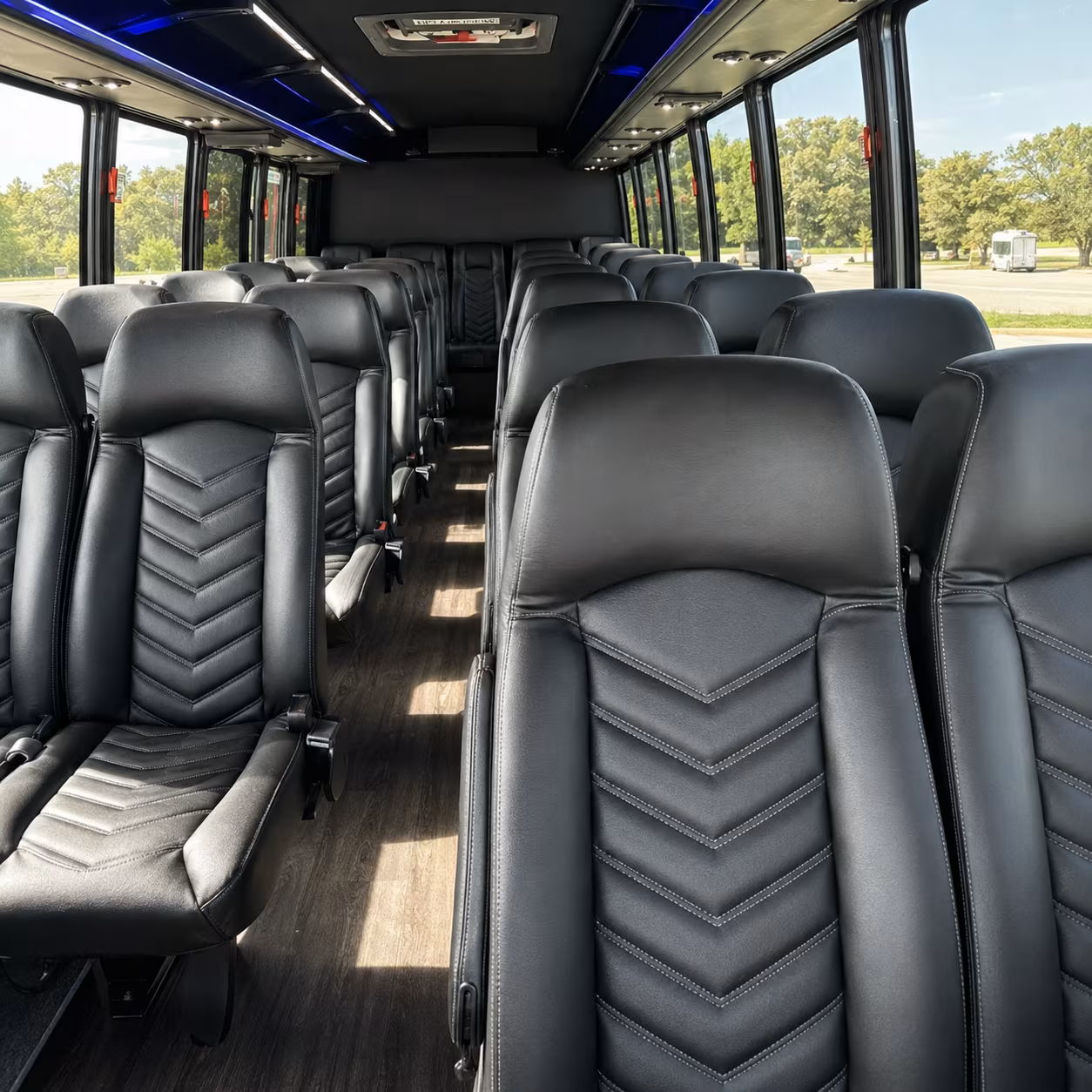 30 passenger minibus inside