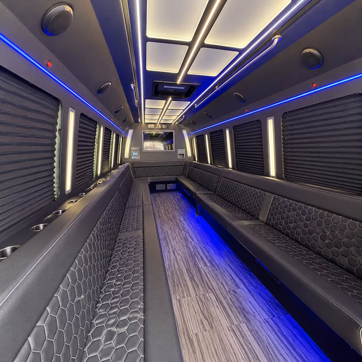 grand prairie 30 passenger party bus interior