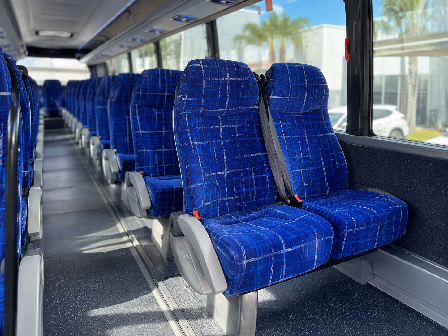 grand prairie charter bus rental interior
